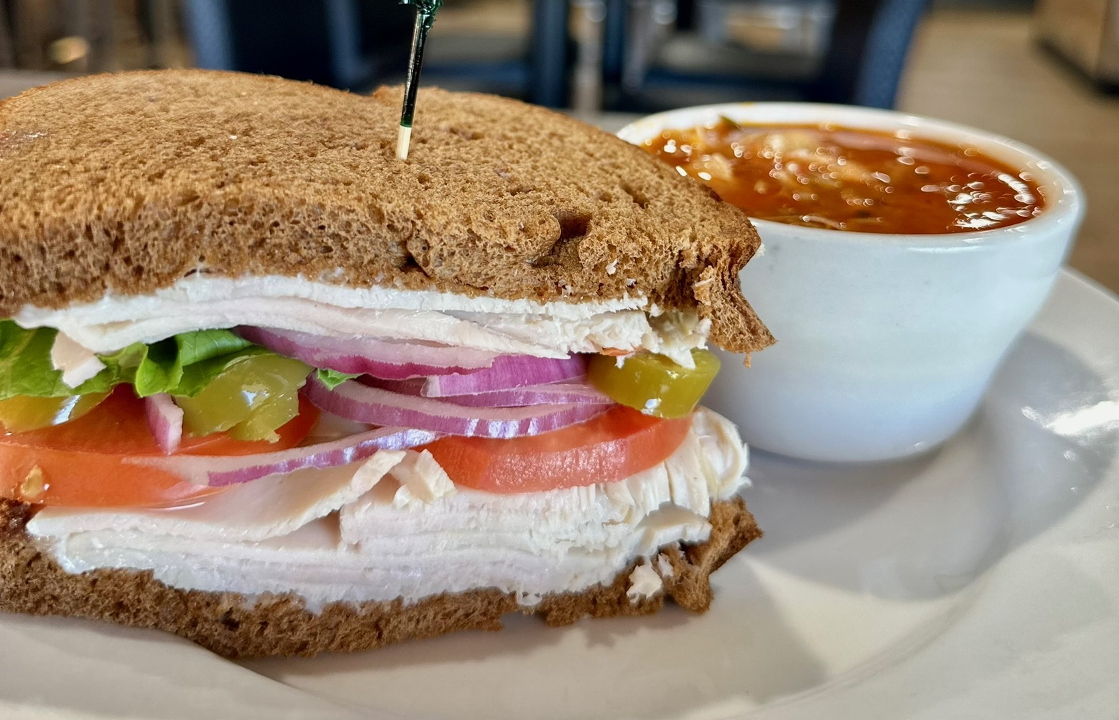 Bowl of Soup & Half Sandwich.