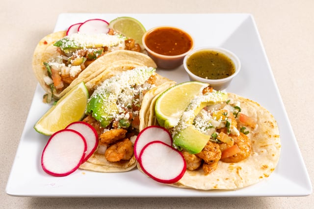 Shrimp Tacos Tray.