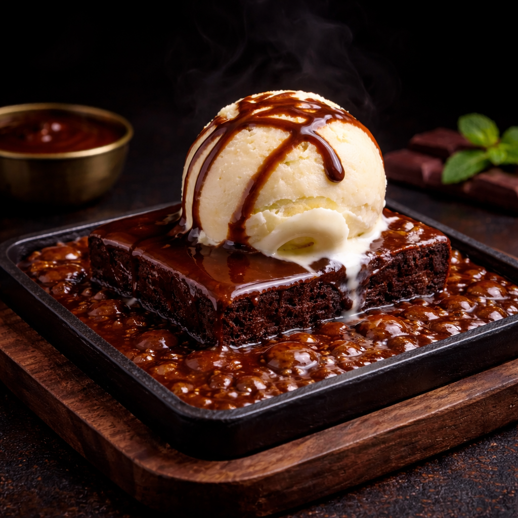 Sizzling Brownie.