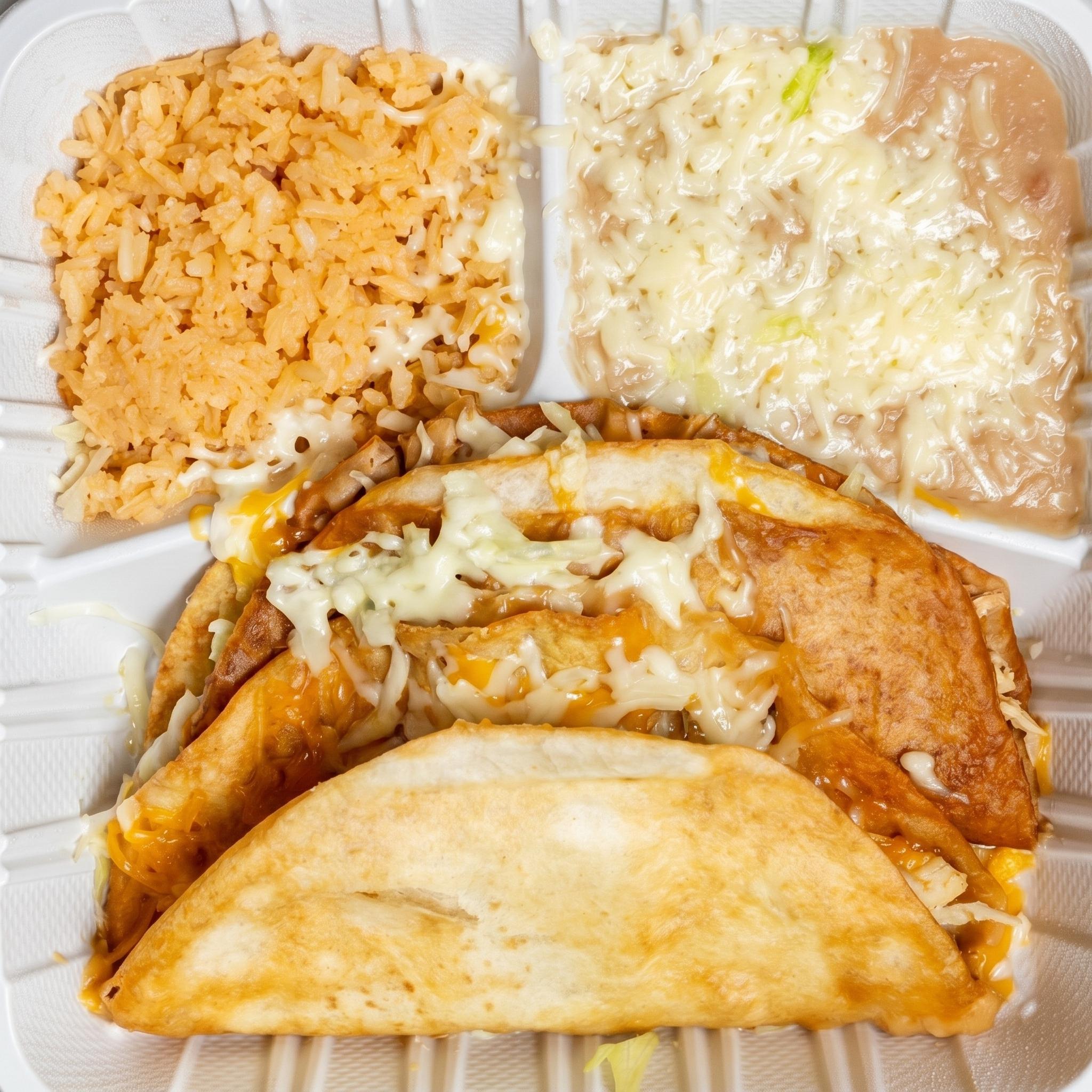 #1 Two Crunchy Corn Tacos.