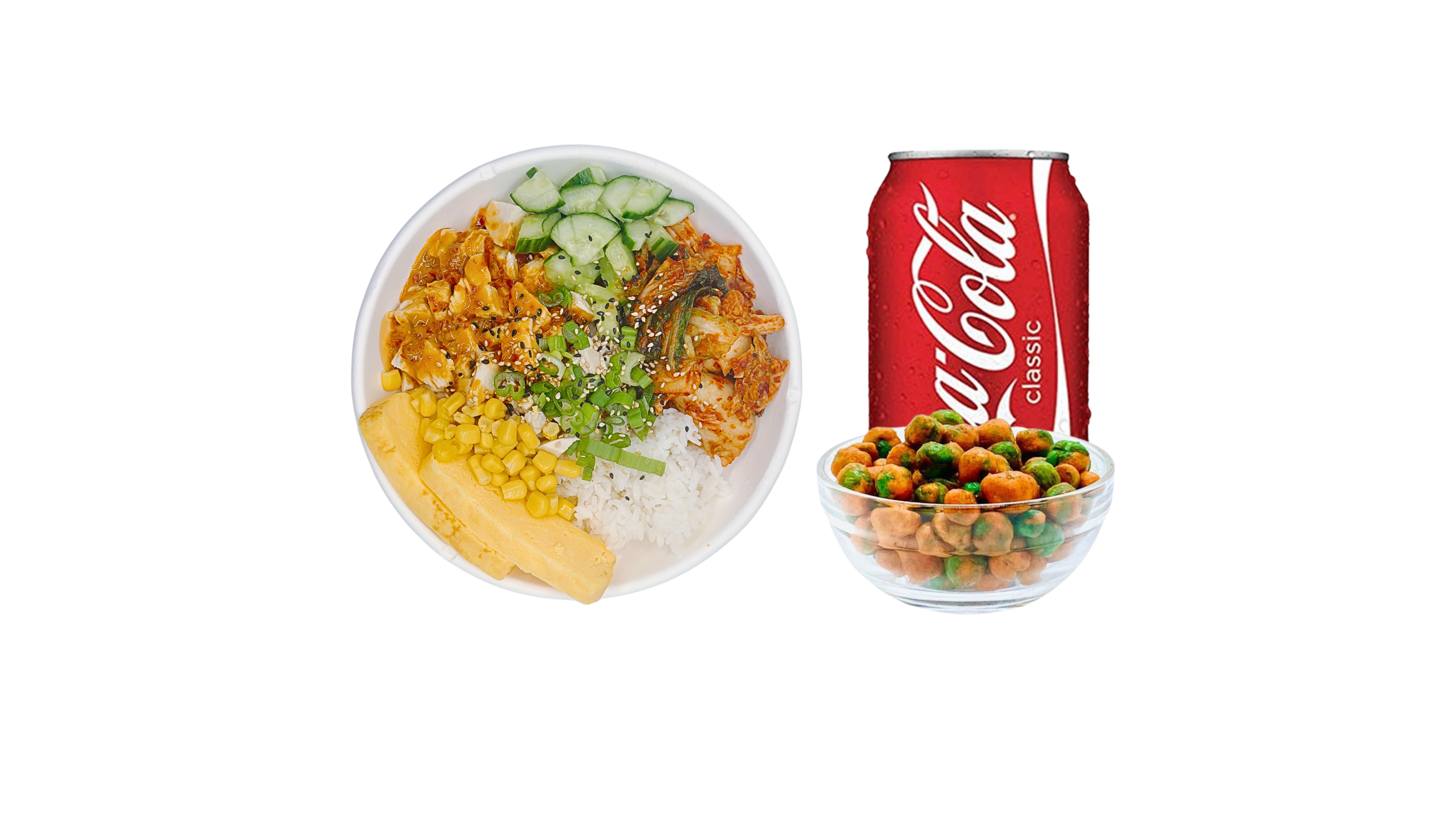 COMBO - Spicy Chicken Kimchi Bowl.