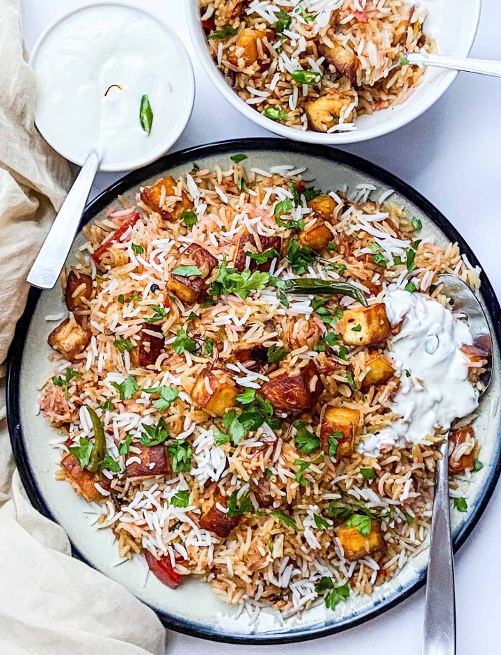 Dakshin Special Paneer Biryani.