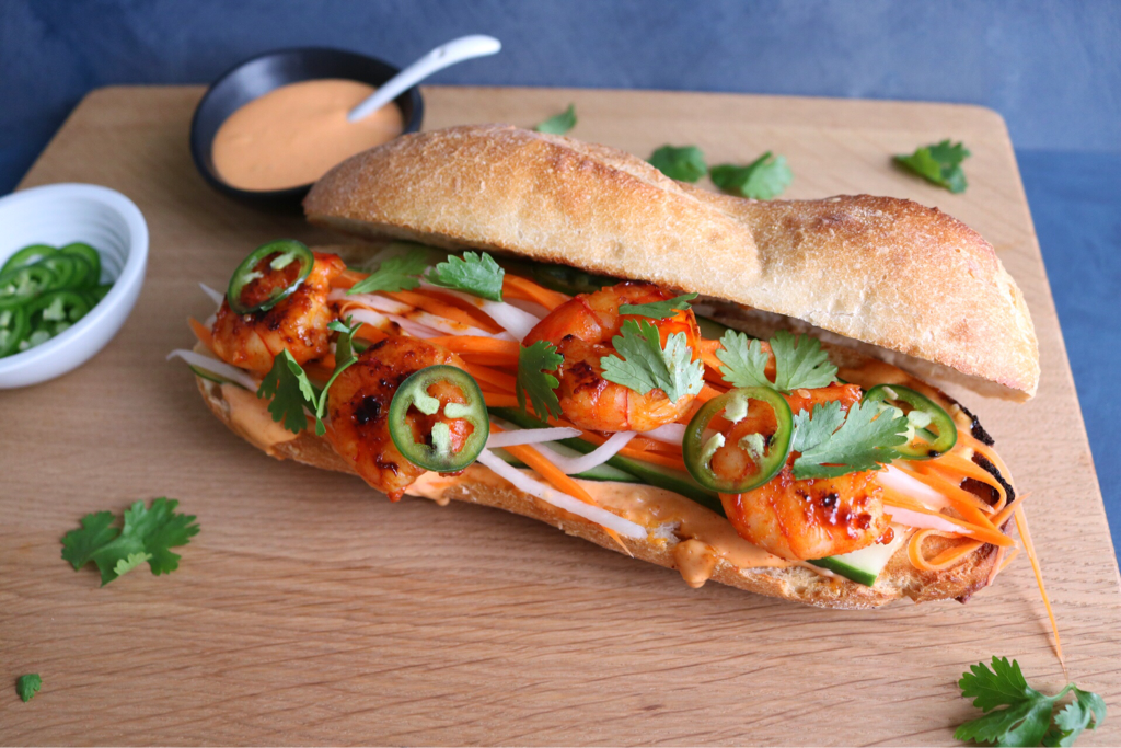 Banh Mi Grilled Shrimp.