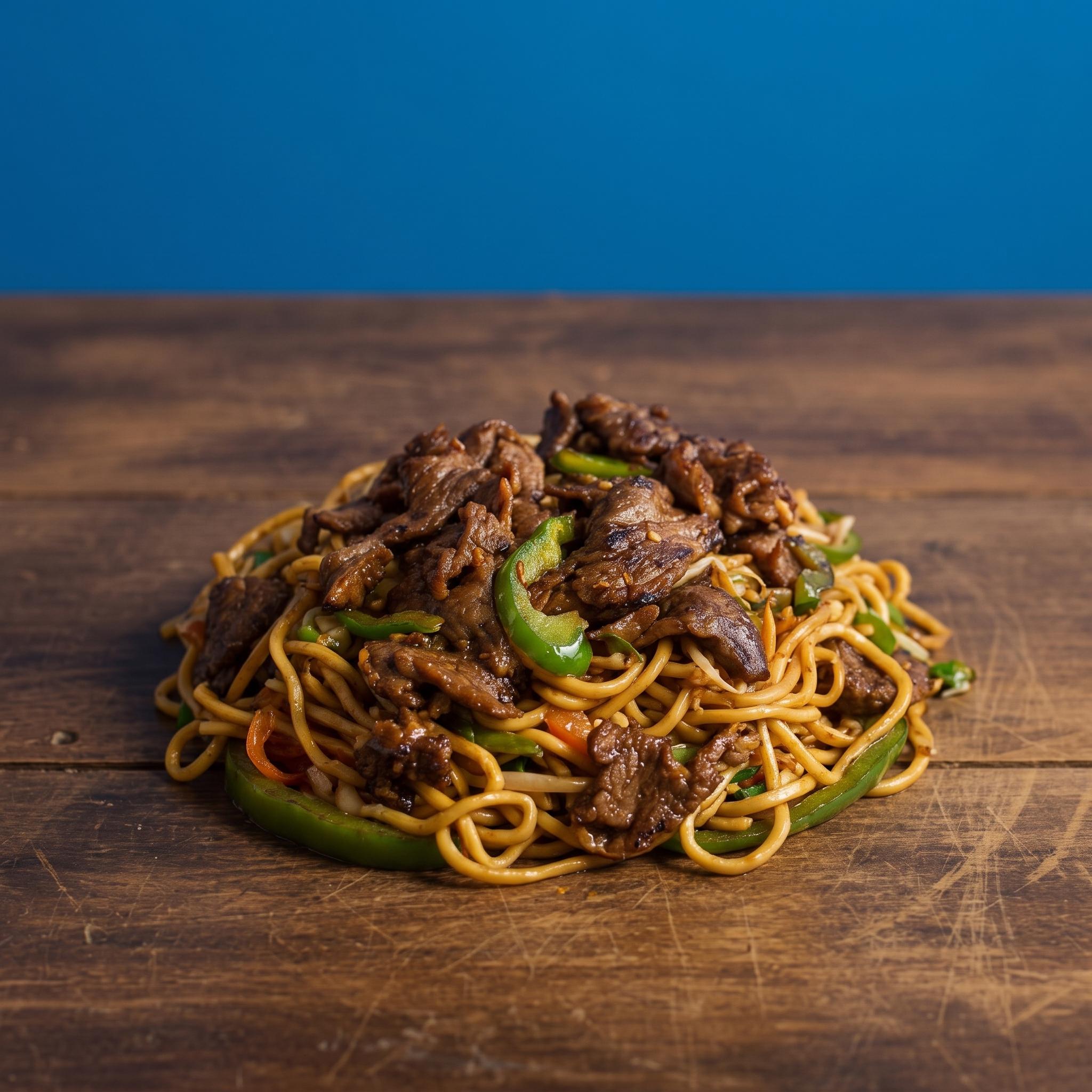 Small Beef Lo-Mein.