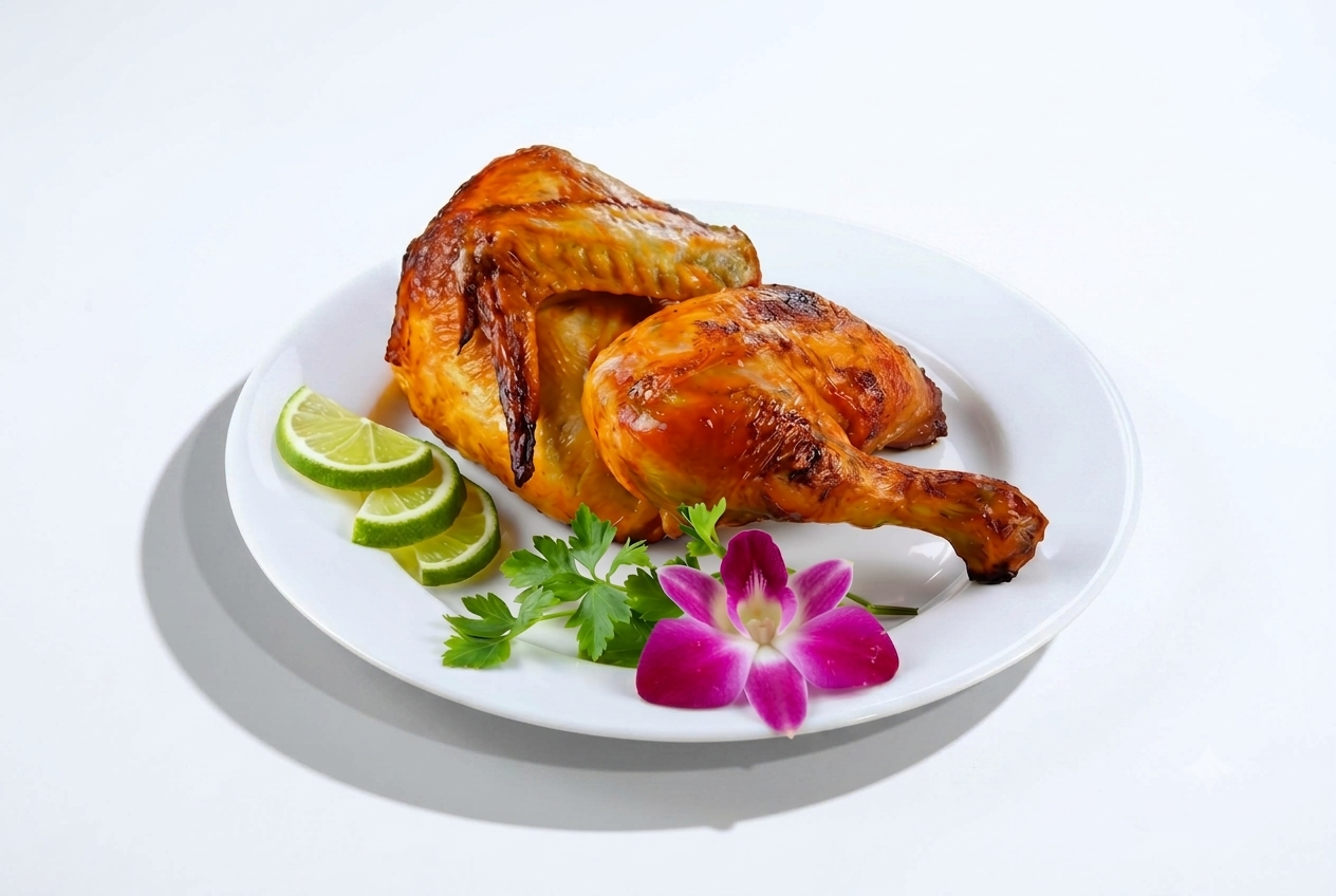 (1/2) Half Roasted Chicken - medio pollo- PLAIN.