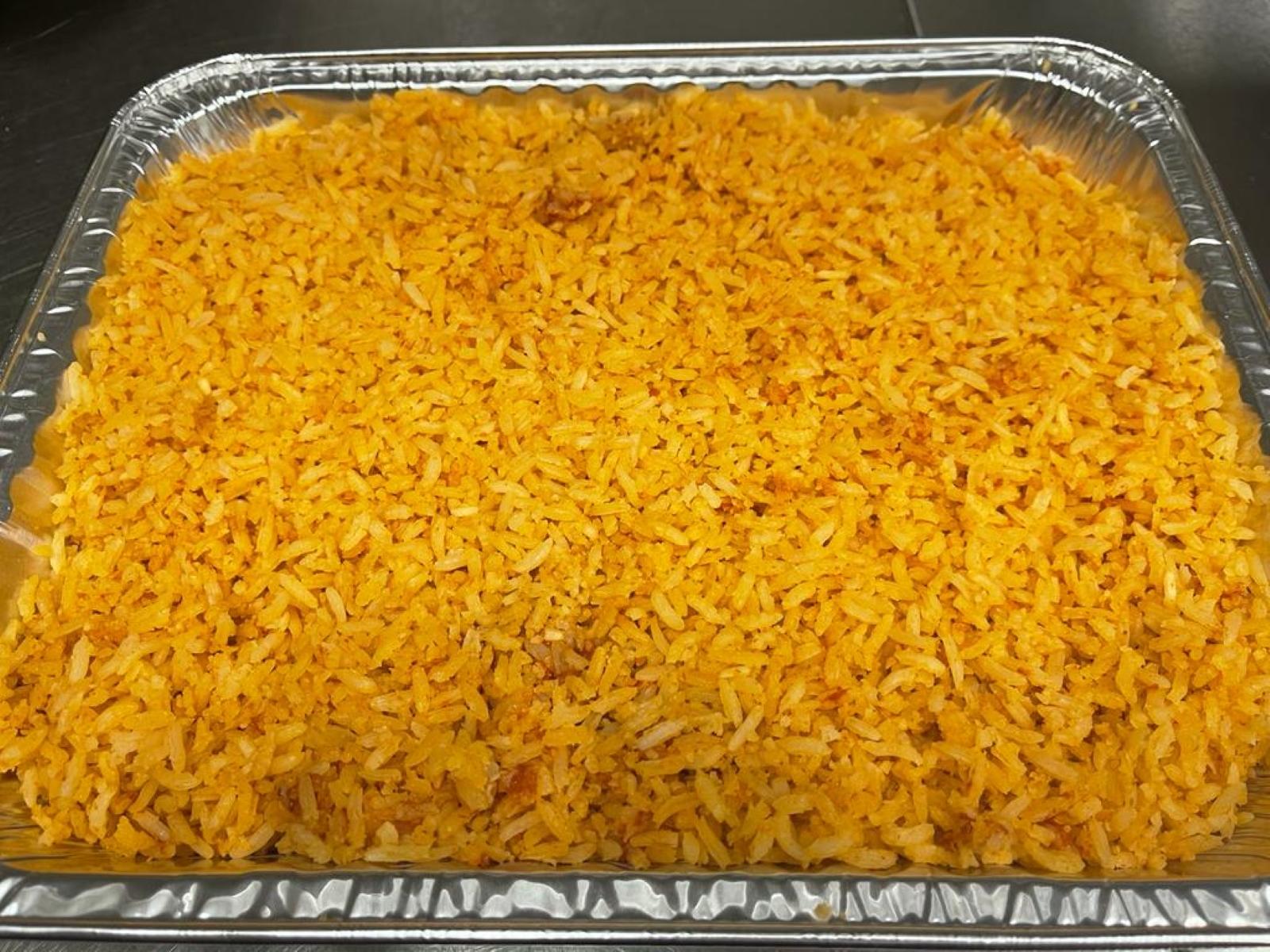 HALF PAN OF RICE.