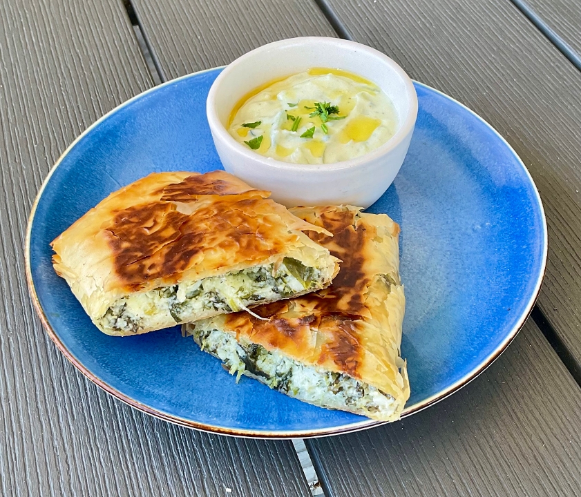 Spanakopita Pie (Hellas Bakery).