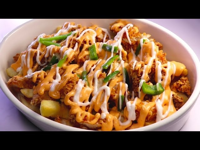 Loaded Cheesy Fried Chicken.