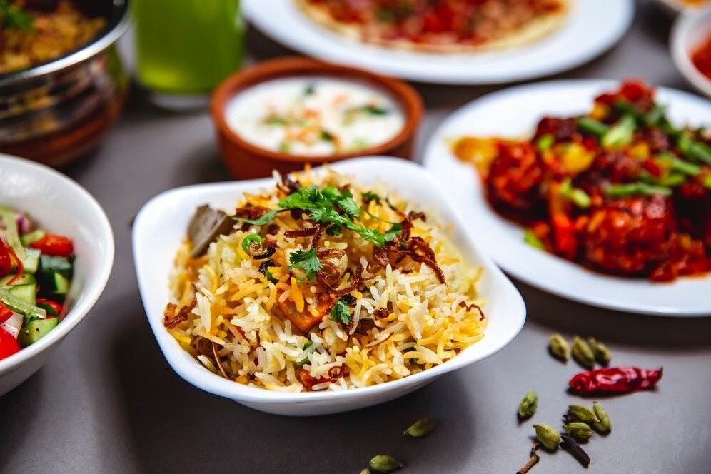 Veg Dum Biryani.