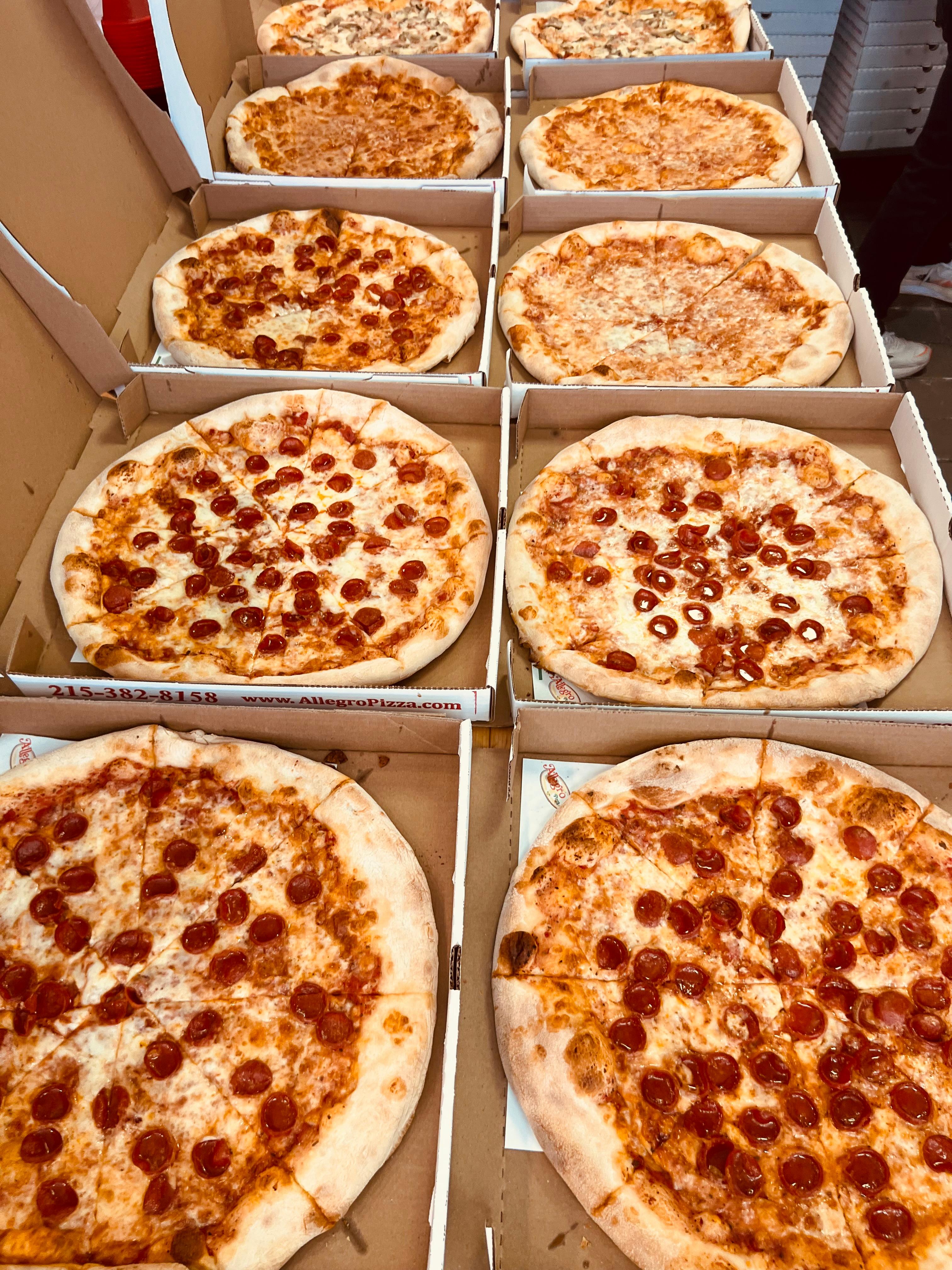 10 Large Plain Pizza.