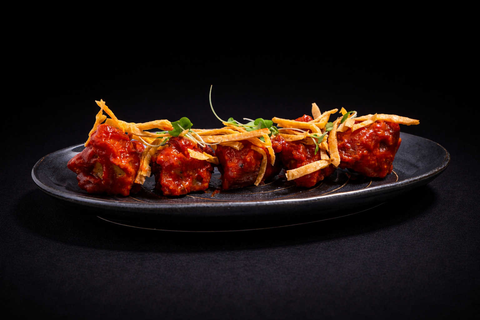 Sesame-Chili Cauliflower Florets.
