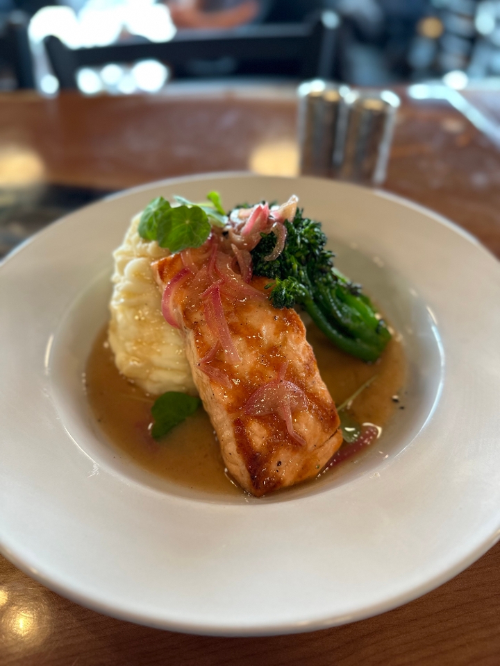 Grilled Salmon.