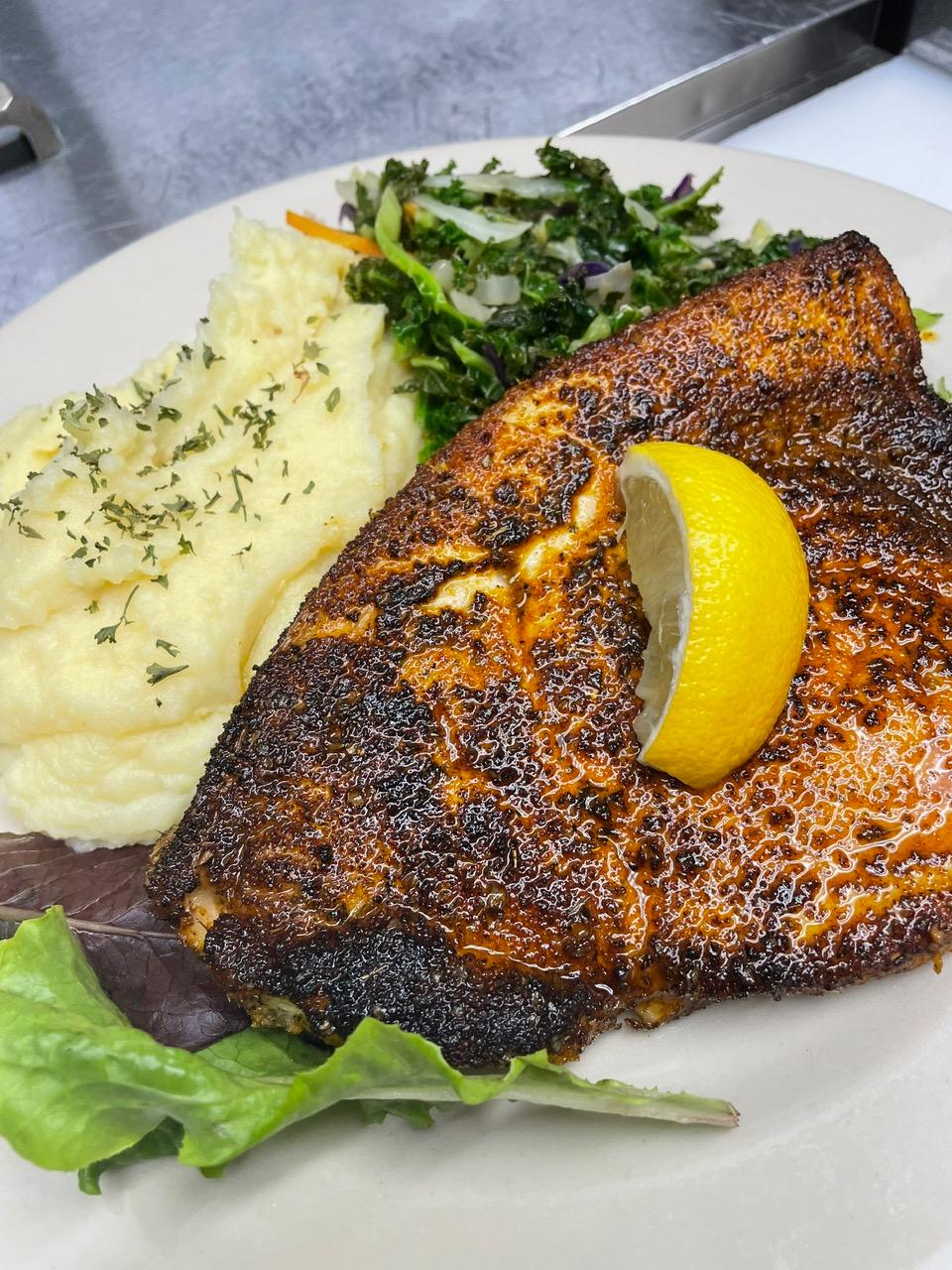 Blackened Swordfish.
