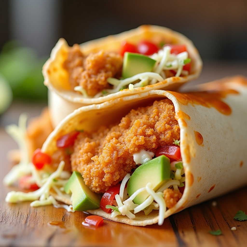 Fried Cod Fish Burrito.