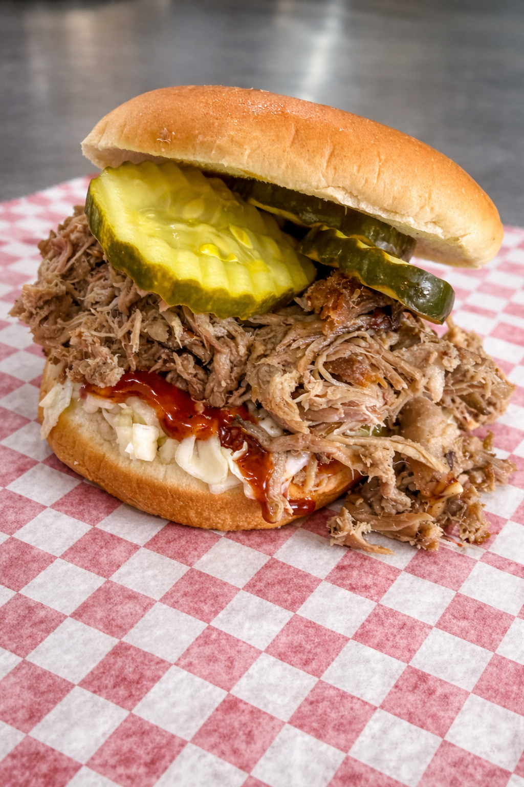 Pulled Pork Sandwich.