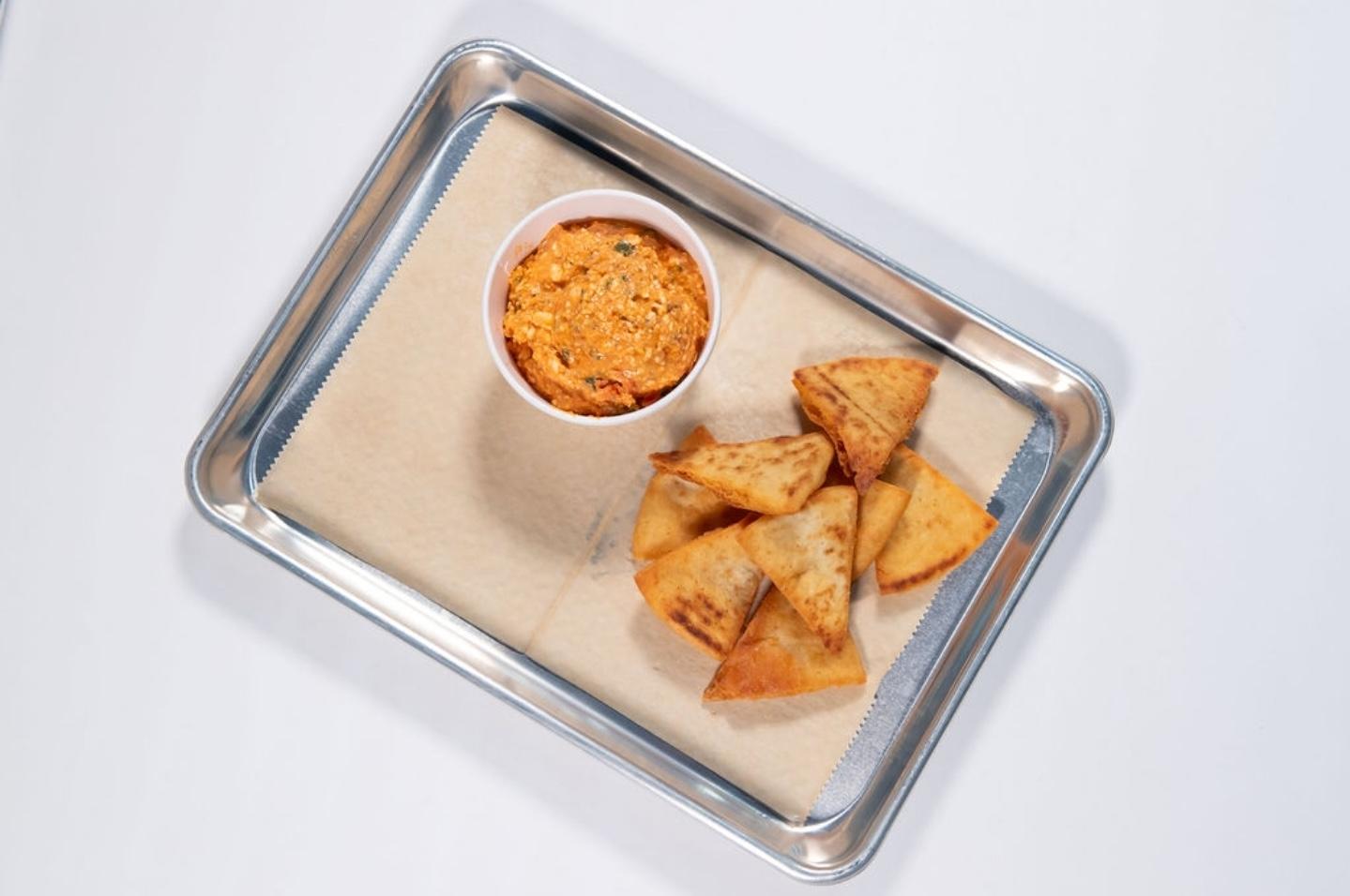 DIP w/CRUNCHY PITA.