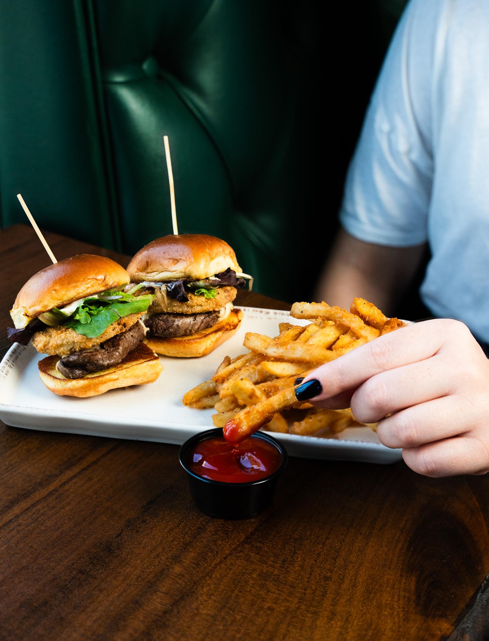 Beef Medallion Sliders.