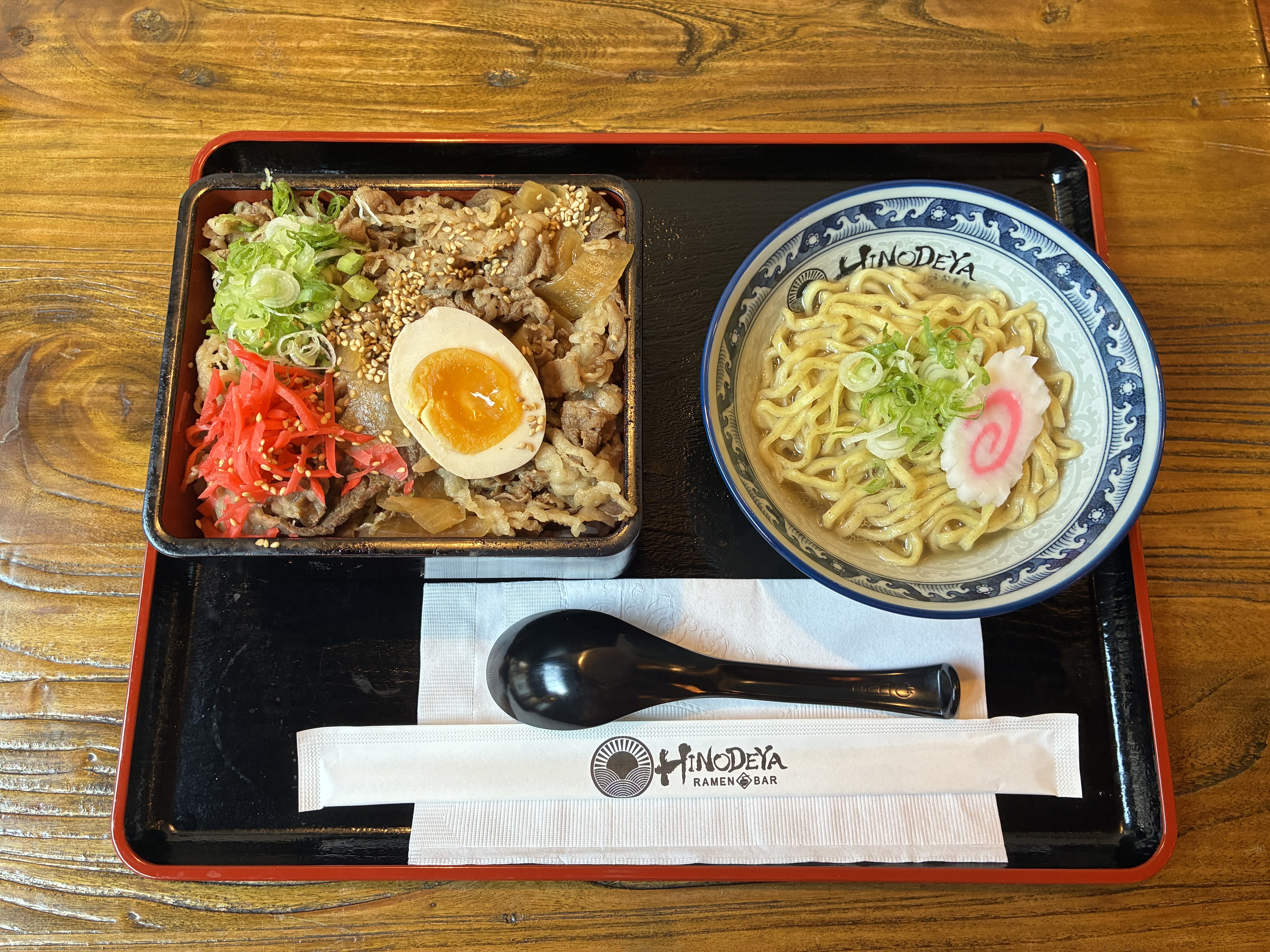 Gyu-Don with Mini Ramen.