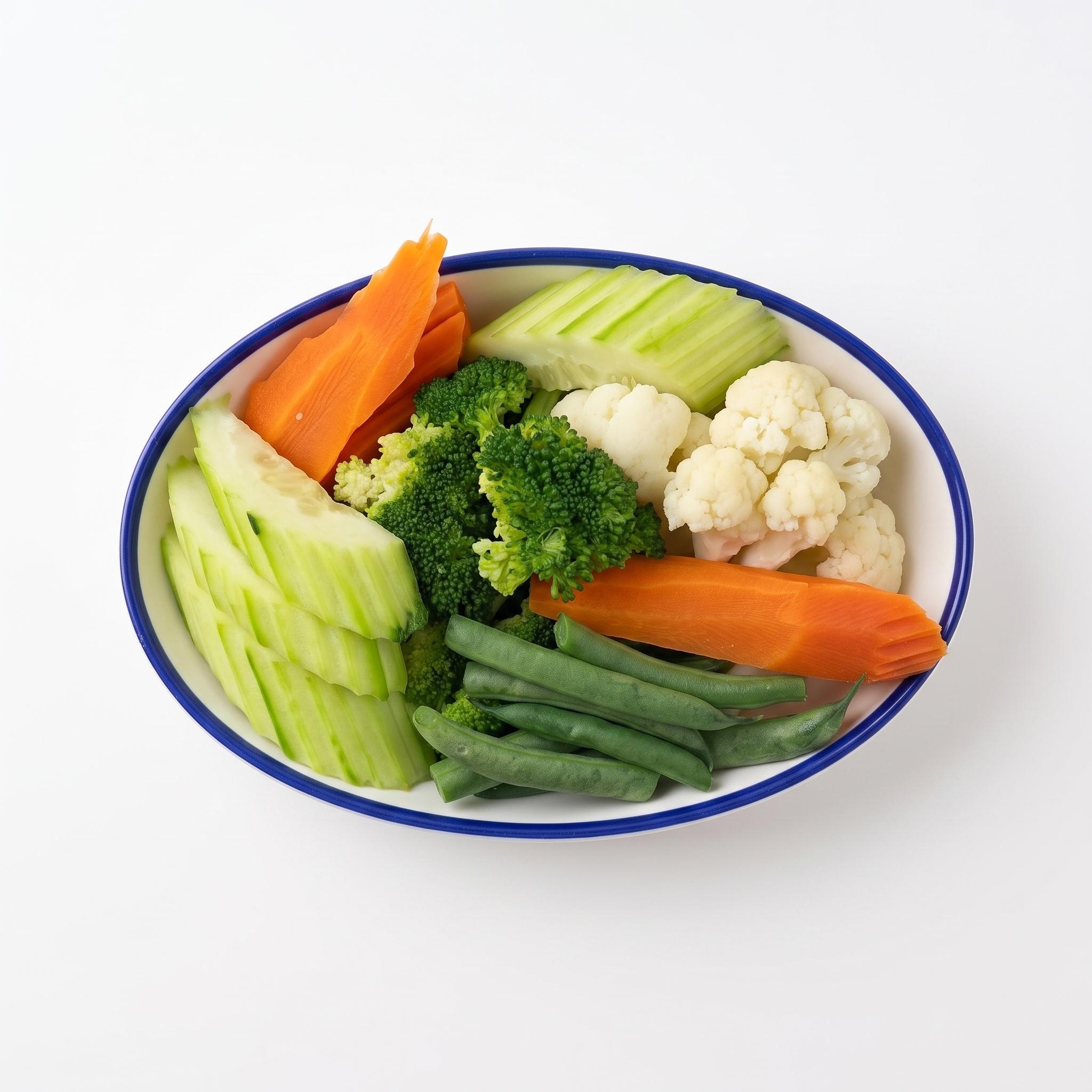 Steamed Mixed Vegetables.