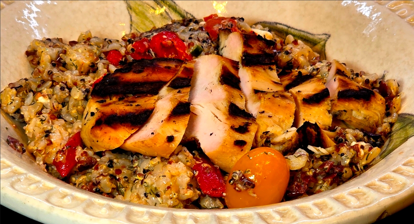 Mediterranean Rice Bowl.