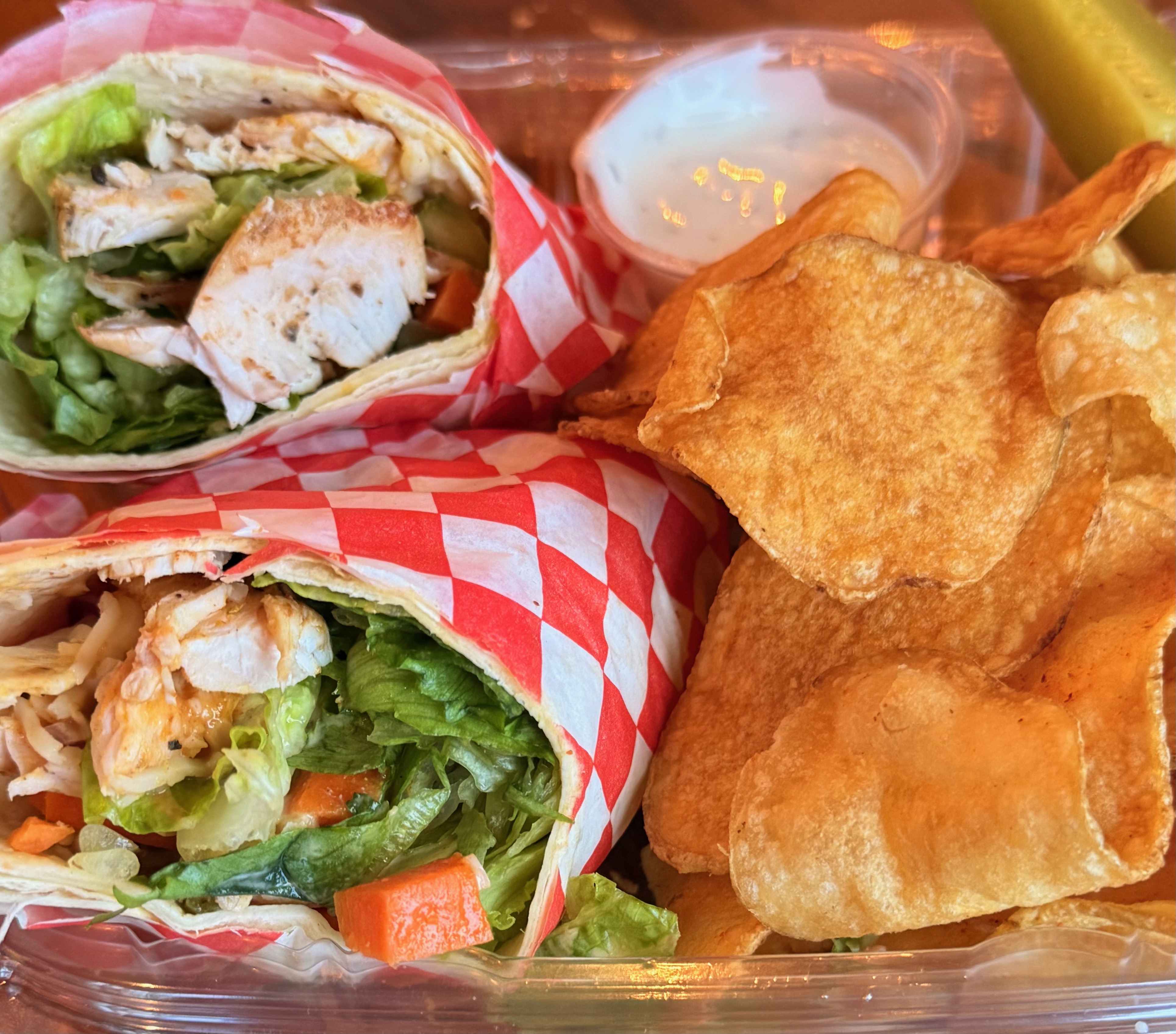 Buffalo Chicken Wrap.