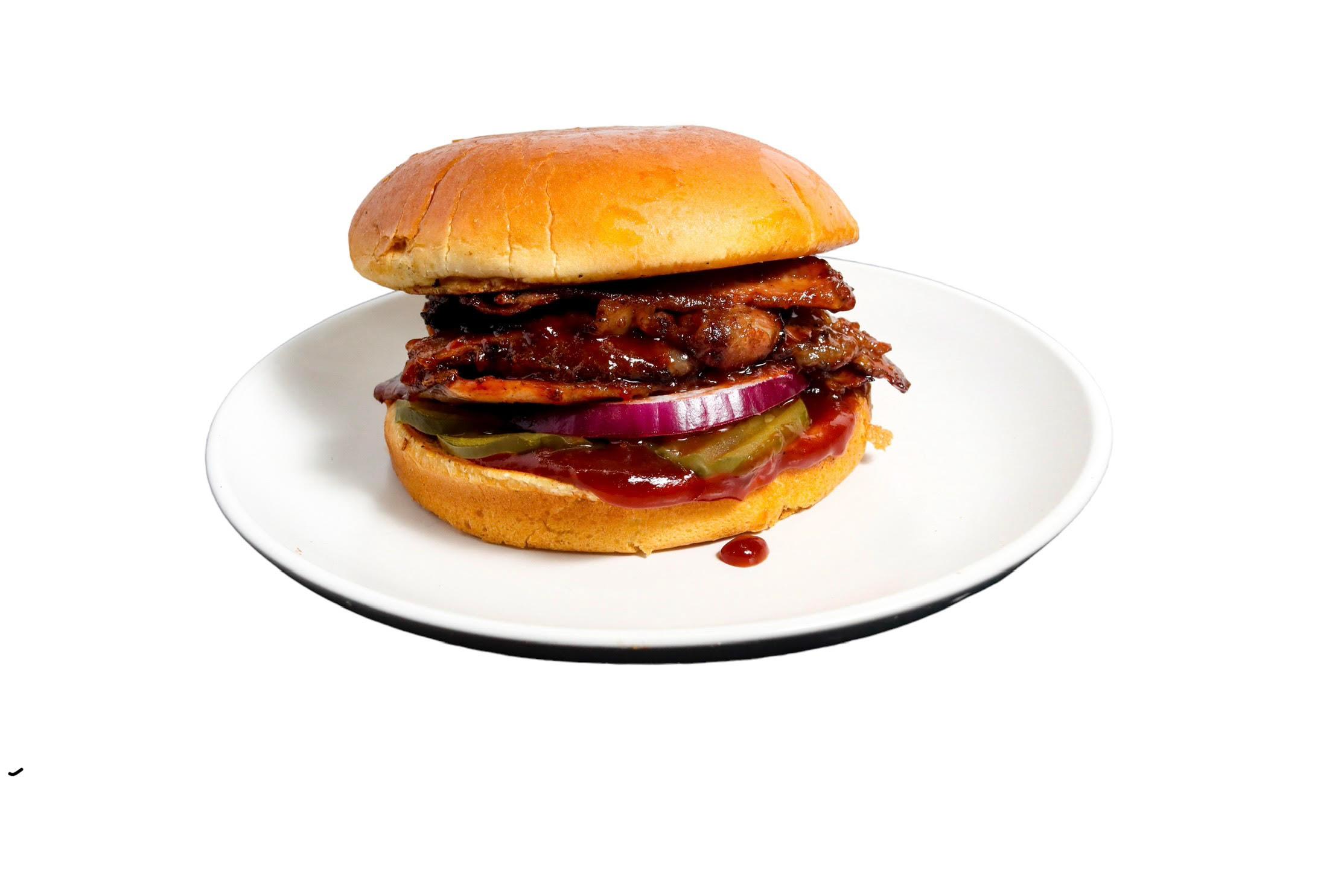 BBQ Brisket Sandwich & Fries.