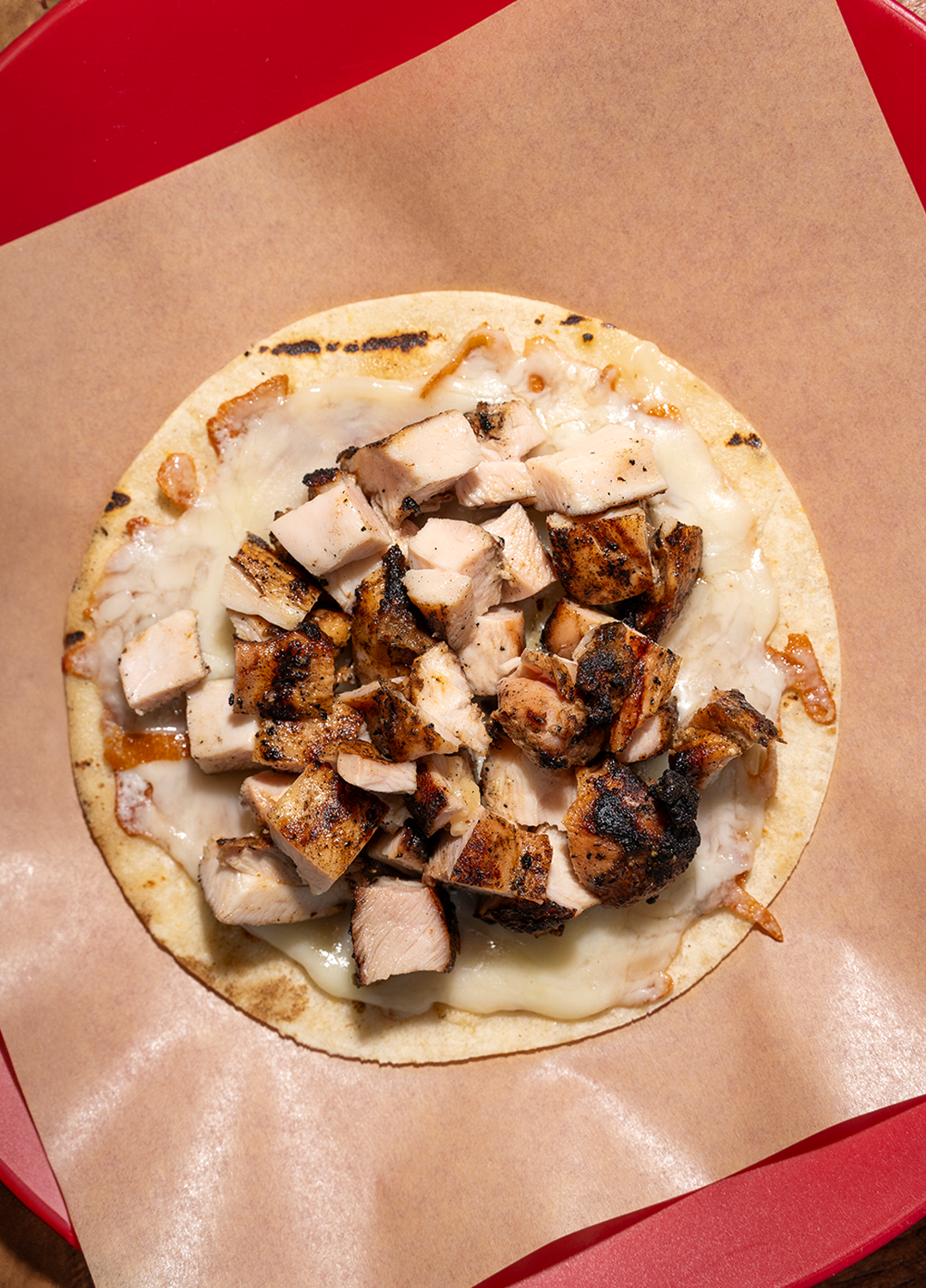 Chicken Asado Tostada.