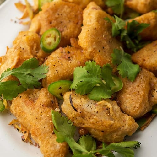 Pepper Fish w. Sea Salt (fried).