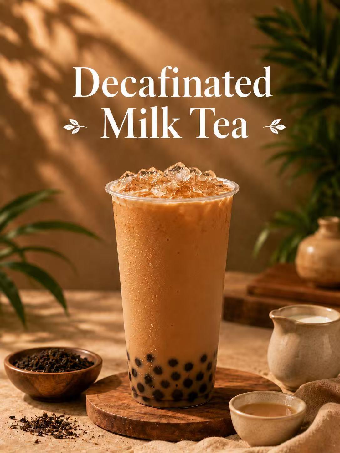 Decaffeinated Boba Milk Tea.