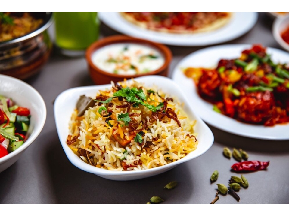 Veg Dum Biryani.