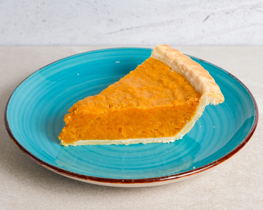 Sweet Potato Pie Slice.