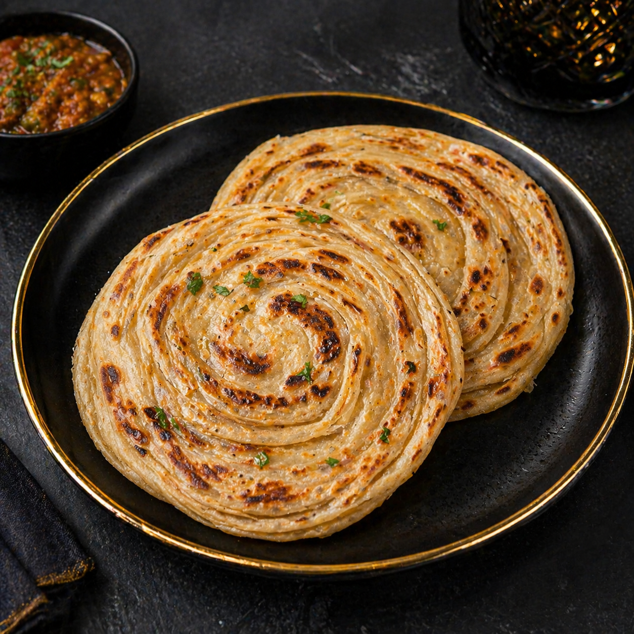 Lacha Paratha.