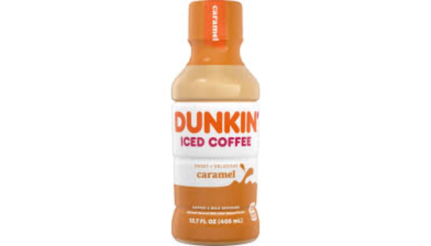 Dunkin Ice Coffee Caramel.