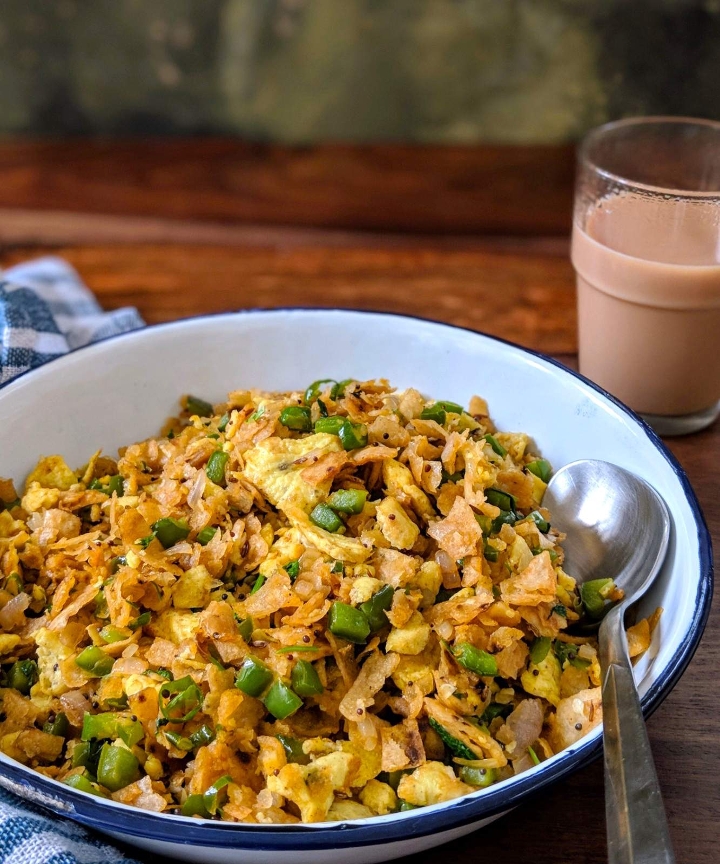 Kothu Parotta - Egg.