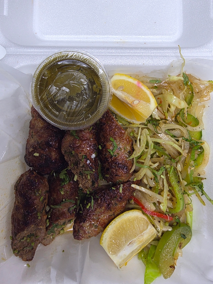 Tandoori Beef Seekh Kabab.