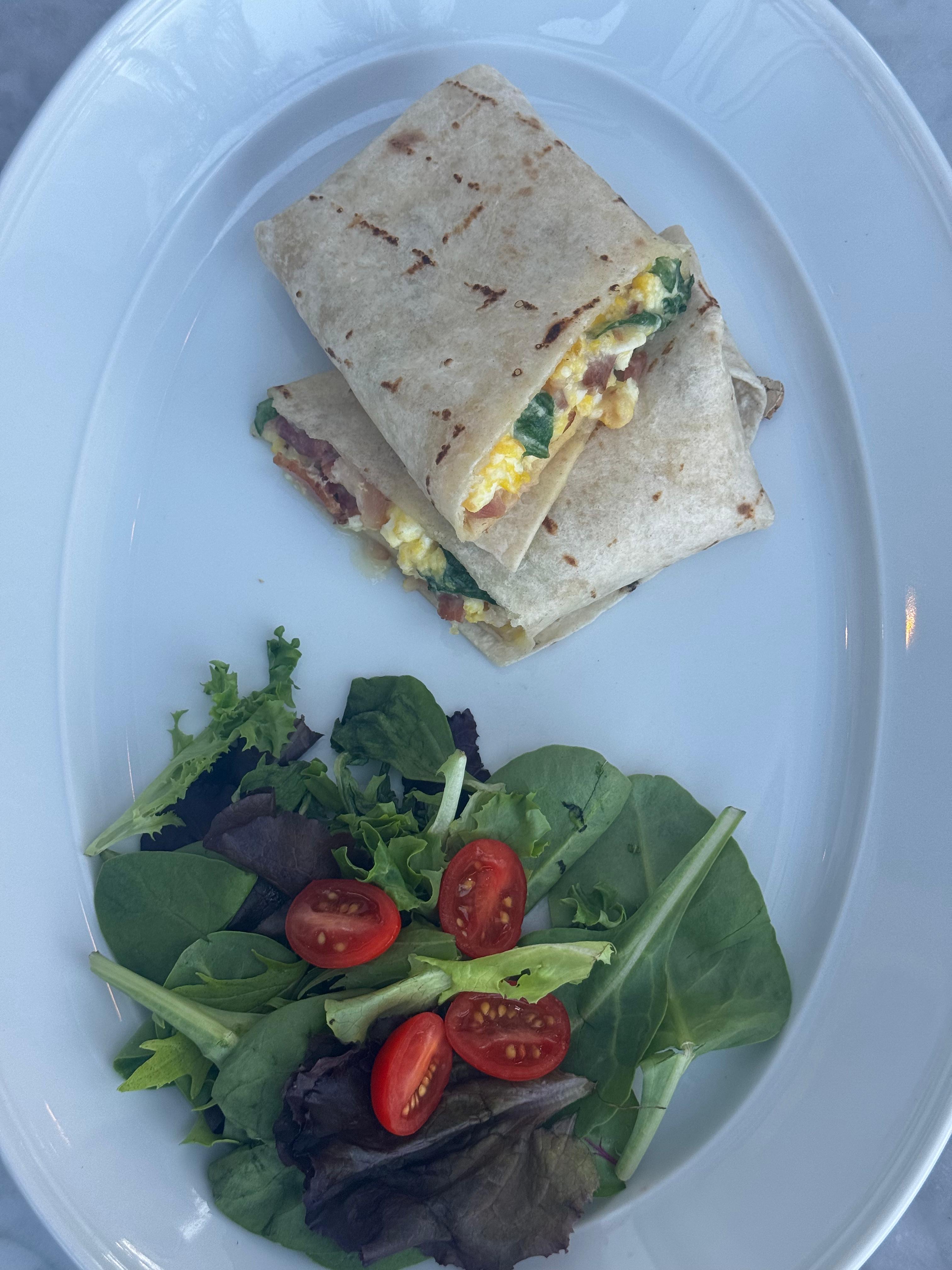 (2) breakfast special wrap.