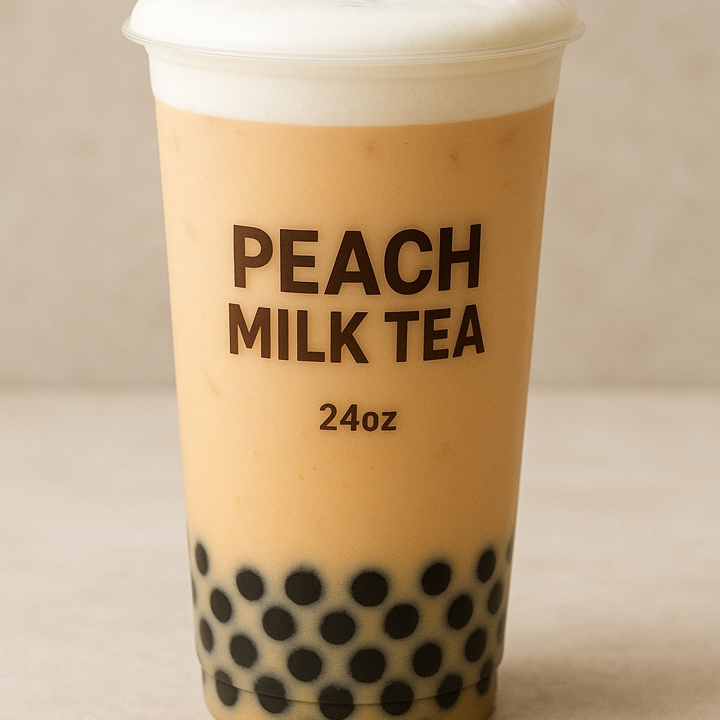 Peach Milk Tea.