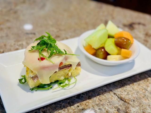 Ham and Swiss Quiche.