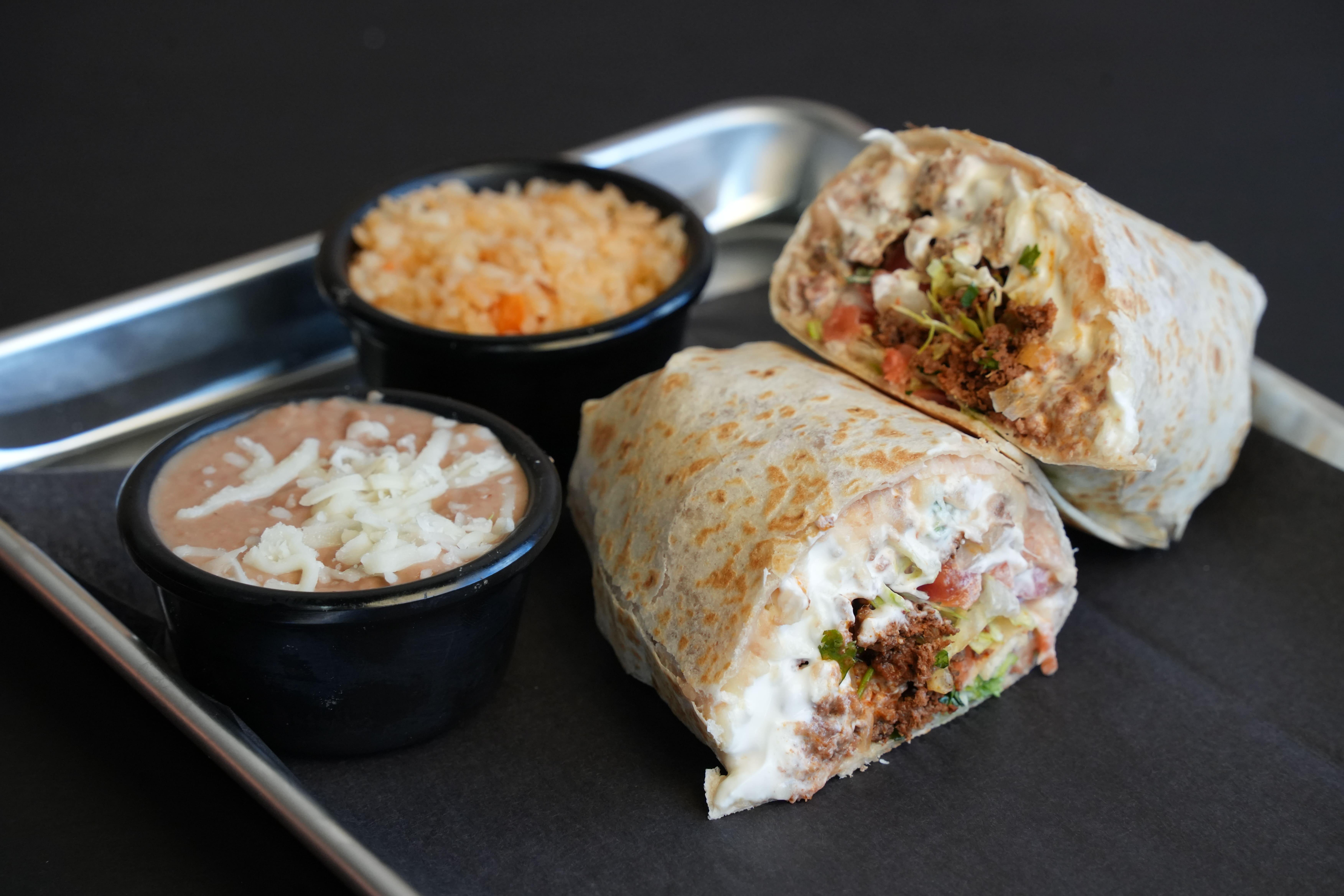 Baby Burrito Dinner.