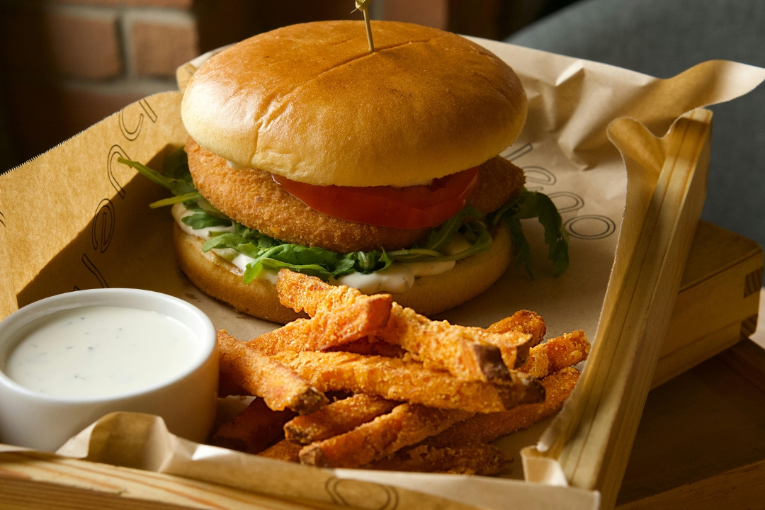 Crispy Mahi-Mahi Sandwich.
