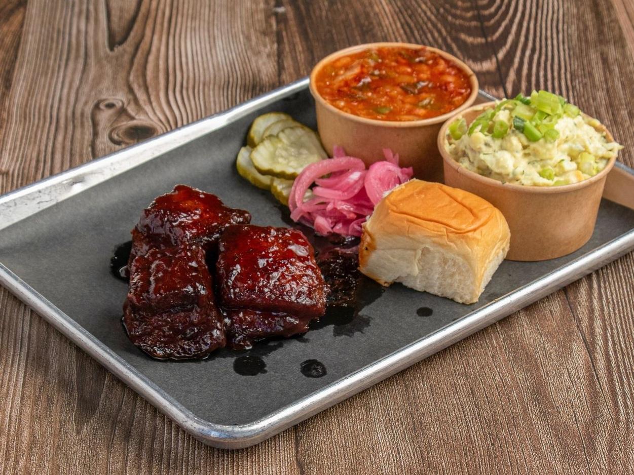 1 meat, 2 sides plate.