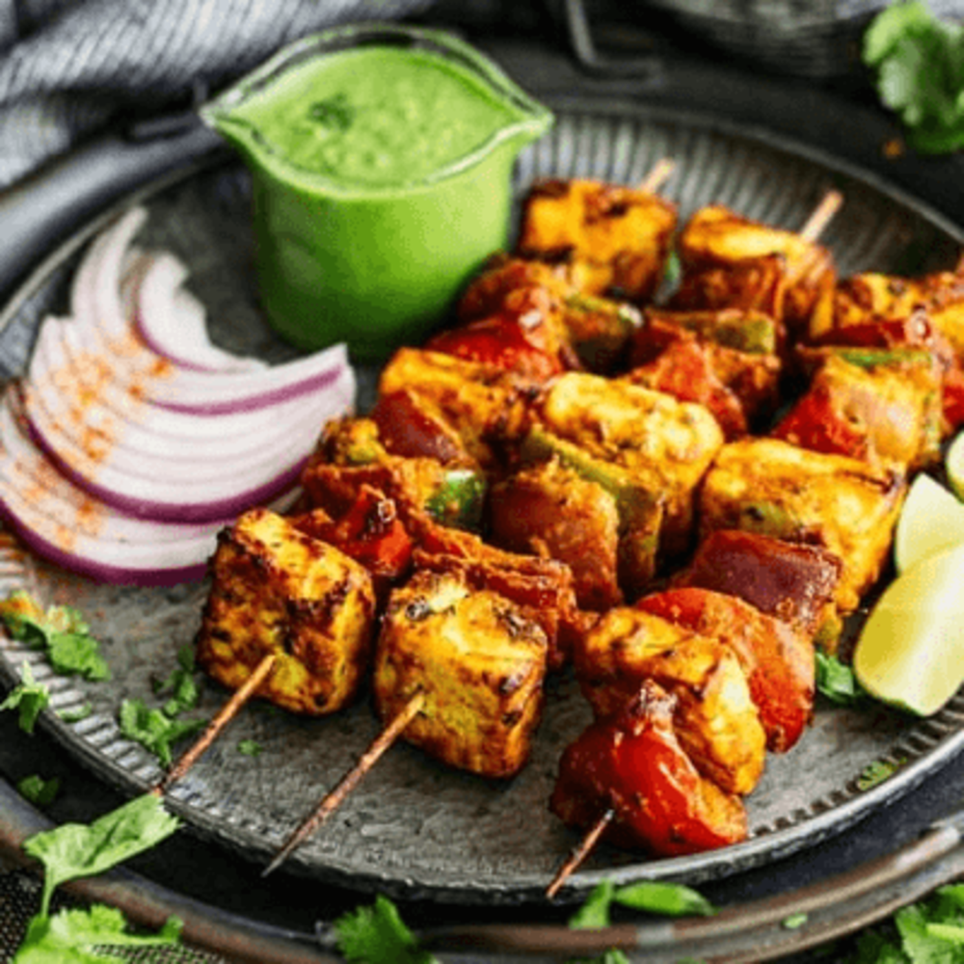 Paneer Tikka (Indian Cheese).