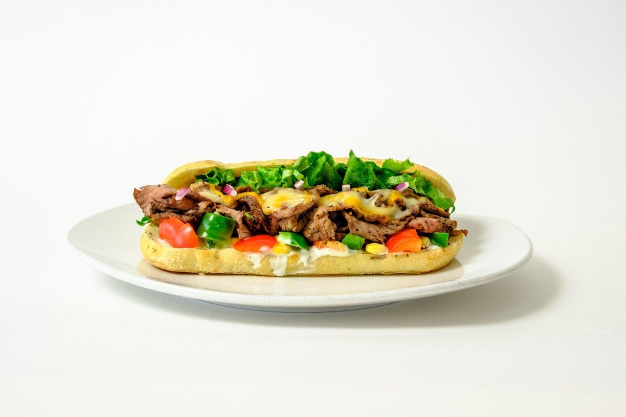 Steak fajita sando.