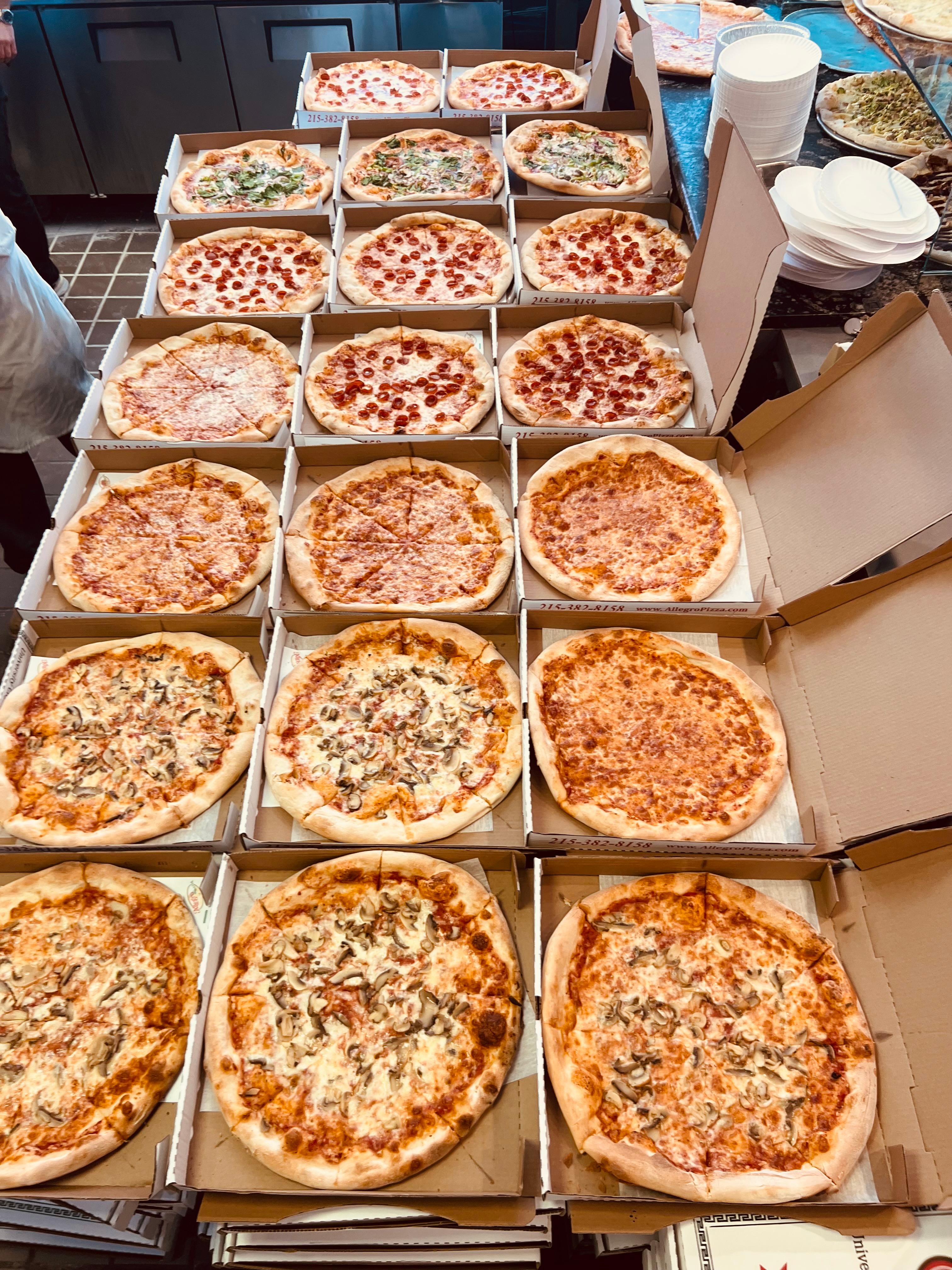 20 Large Plain Pizzas.