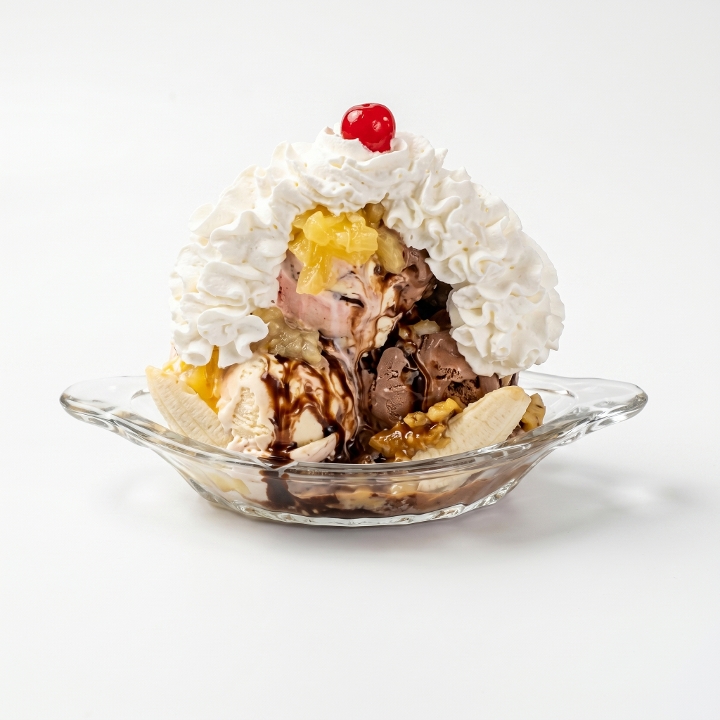 Our Famous Banana Split.