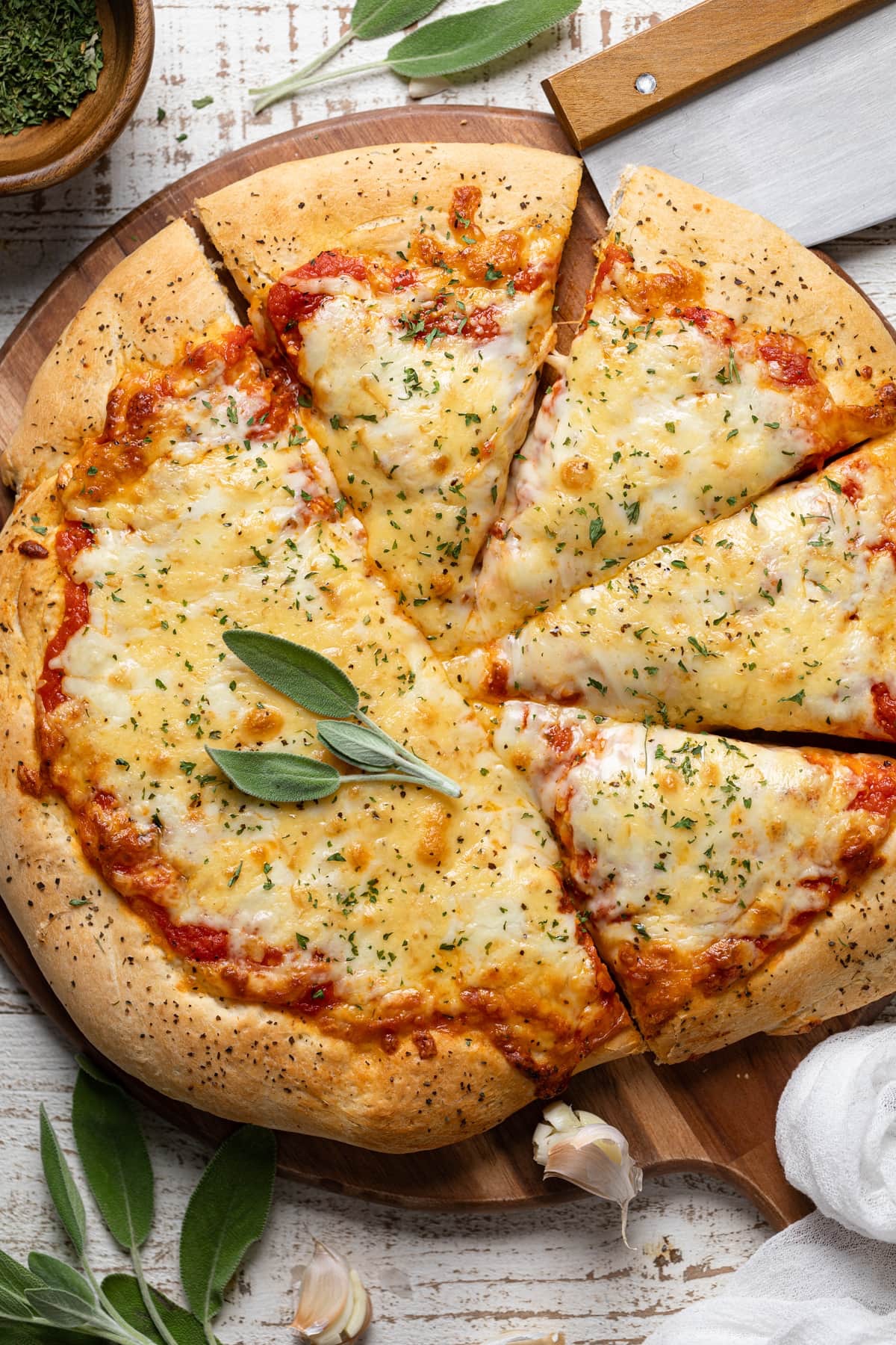 Cheese Garlic Pizza.