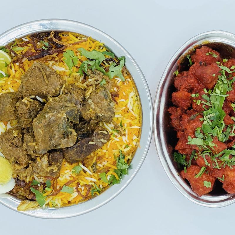 Hyderabadi Mutton Dum Biryani+Chk Appetizer Family Pack
