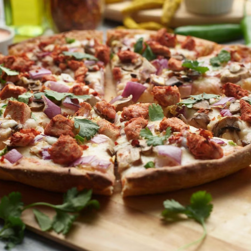 Deep Pan Halal Tandoori Chicken Pizzatwist.