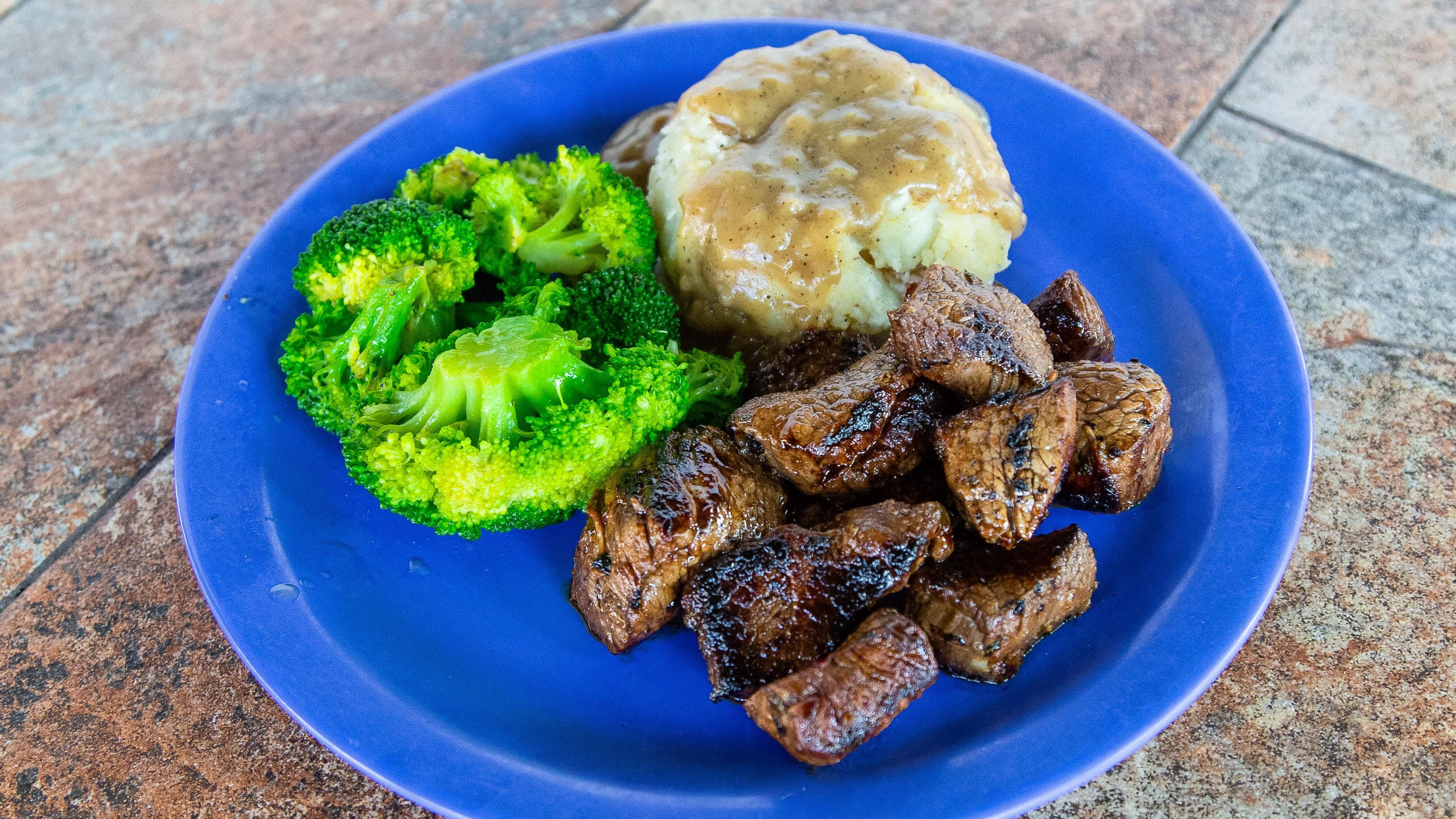 BEER TERIYAKI STEAK BITES.