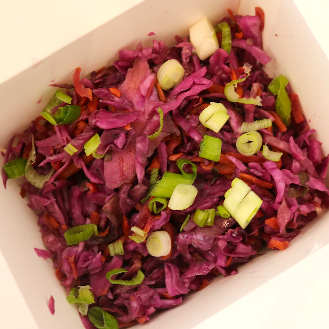 Red Cabbage Slaw.